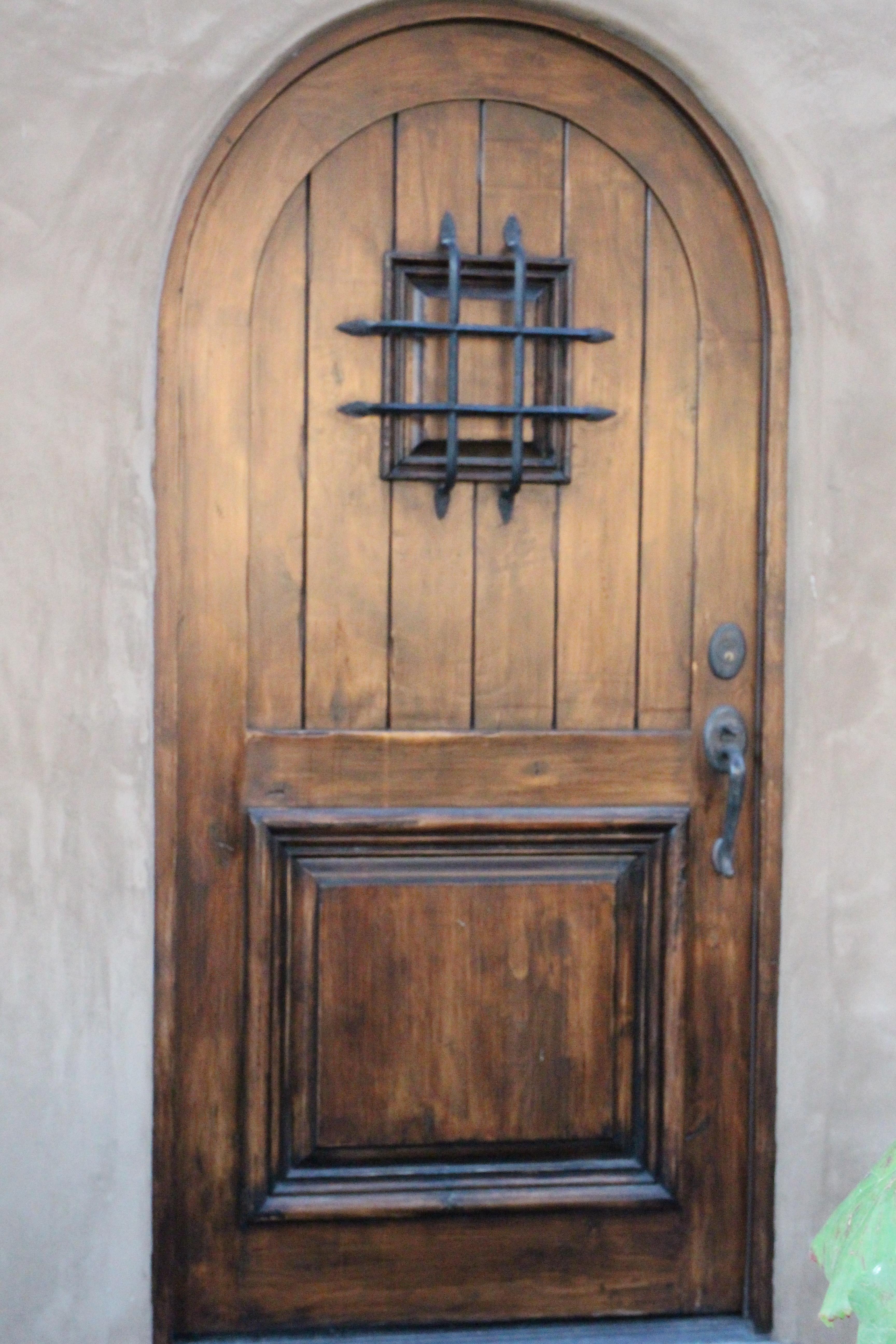 European inspired door and knob