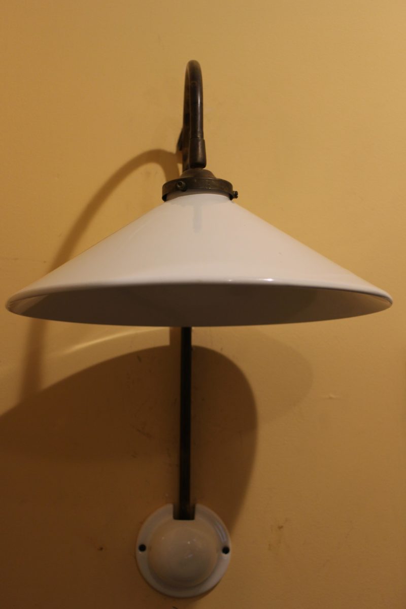 French white ceramic sconce light